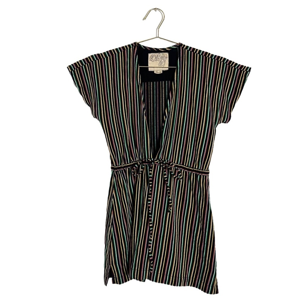 Ace & Jig Multicolored Tie-Front Minidress Size Xs - image 1